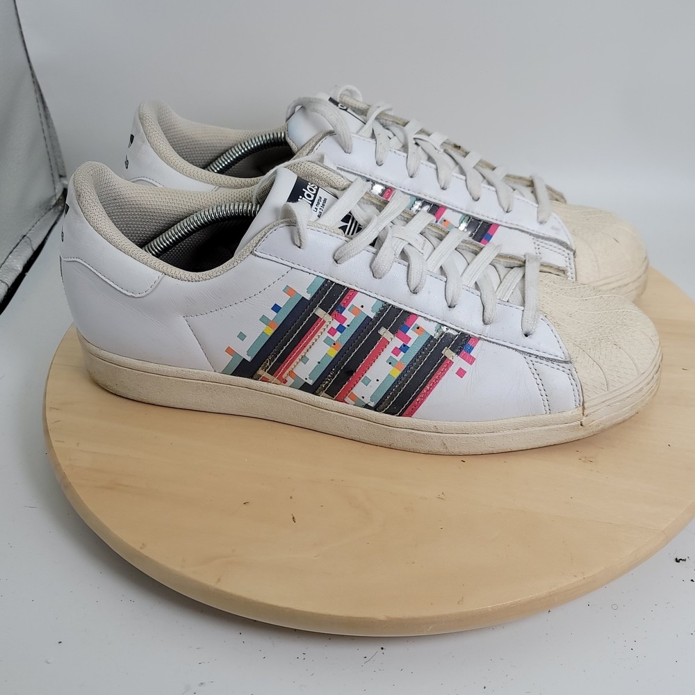 Adidas Original Superstar Gaming Pack Pixel Stripes Men Size 12 H05143